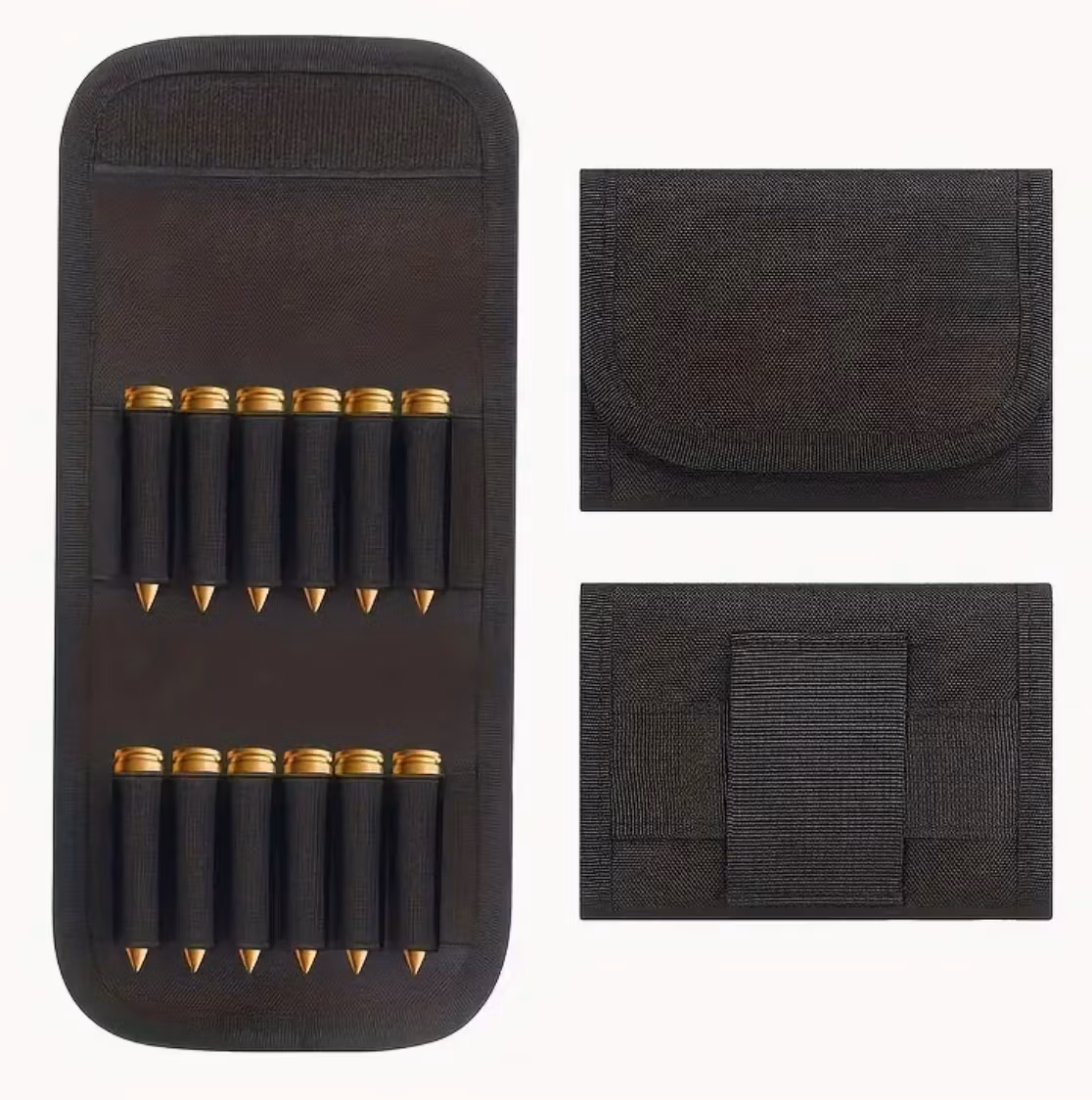 12-Rounds Ammunitionsväska - Hopfällbar- Svart