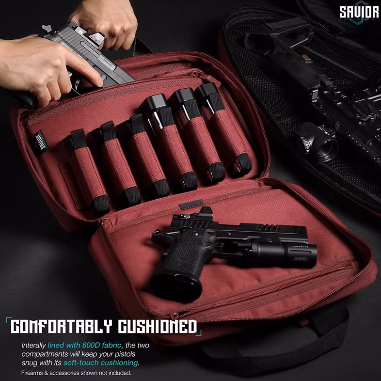 Savior Equipment - Specialist Double Pistol Case - Röd
