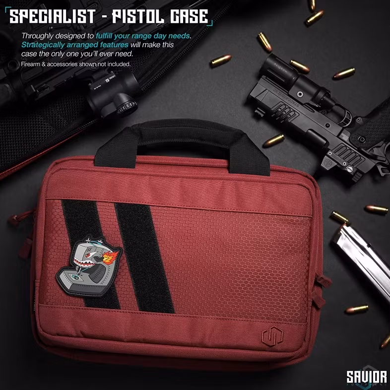 Savior Equipment - Specialist Double Pistol Case - Röd
