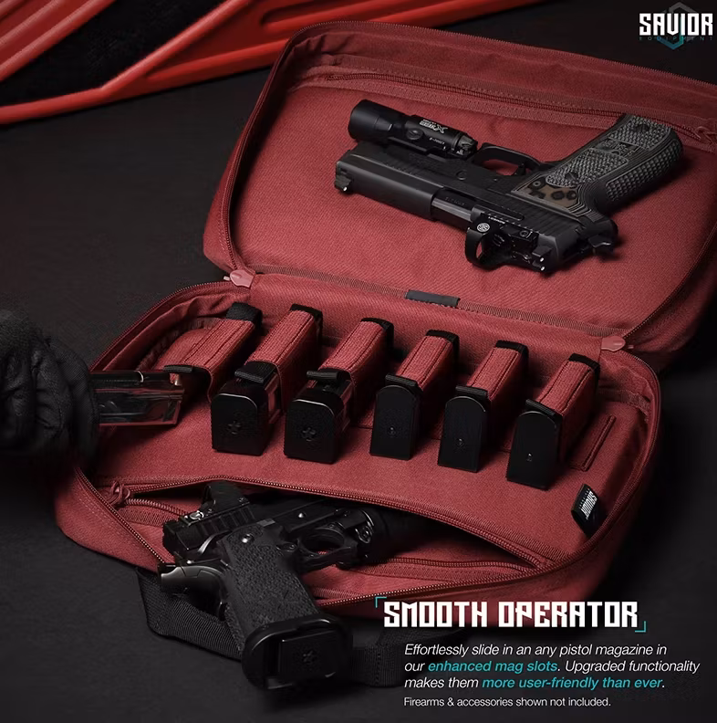 Savior Equipment - Specialist Double Pistol Case - Röd