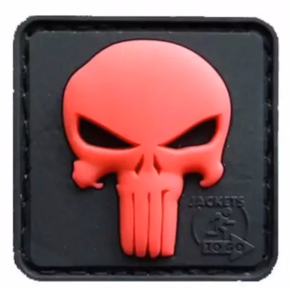 Punisher - Tactical Patch - Röd