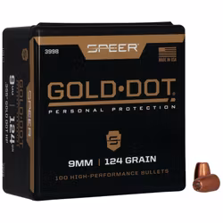 Speer - Gold dot bullets - 9mm - .355 - HP - 124gr - 100 st