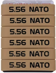 5.56 Nato Magasin Markeringsband - Brun-Svart