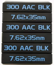 300 Blackout Magasin Markeringsband - Svart-Blå