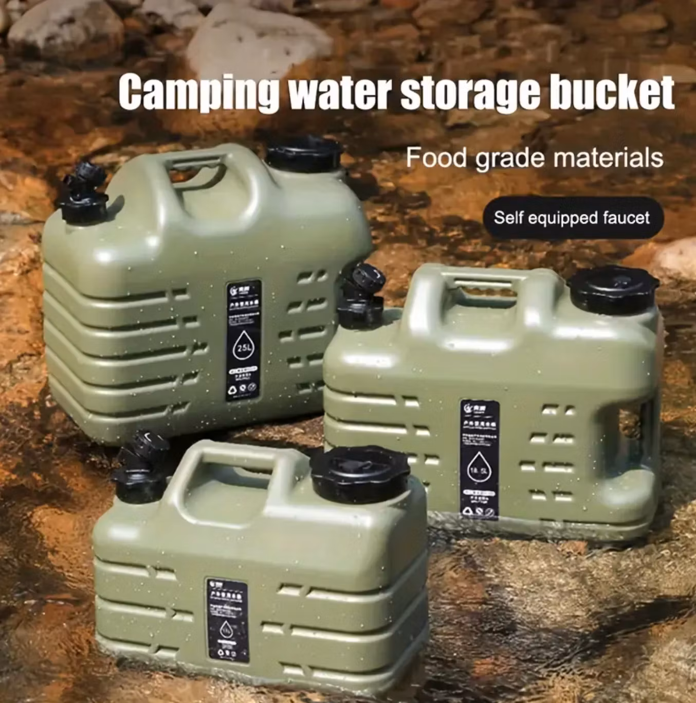 Vattenbehållare-dunk Med Kran