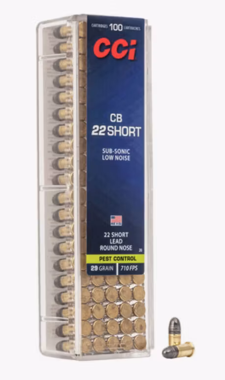 CCI - Pest Control - CB 22 - Short Subsonic Low-Noise - 29gr - 100/Box