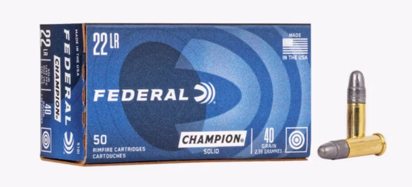 Federal - Rimfire Ammunition 22 LR HV Champion Training 40gr Clam - 500/Box