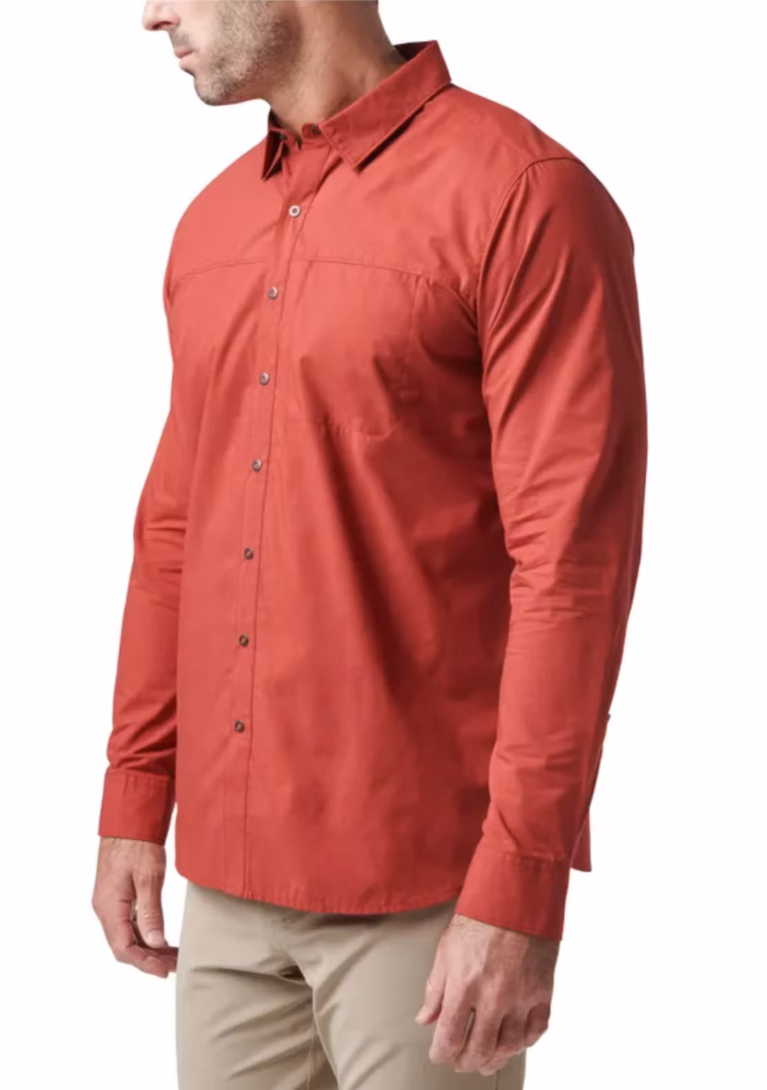 5.11 - Igor Solid Long Sleeve Shirt - Red Bourbon (125)