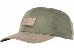 5.11 - Leather box logo cap - Tank Green (837)