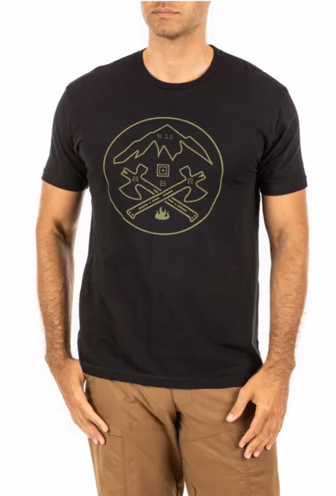 5.11 - Crossed Axe Mountain tee - Black (019)