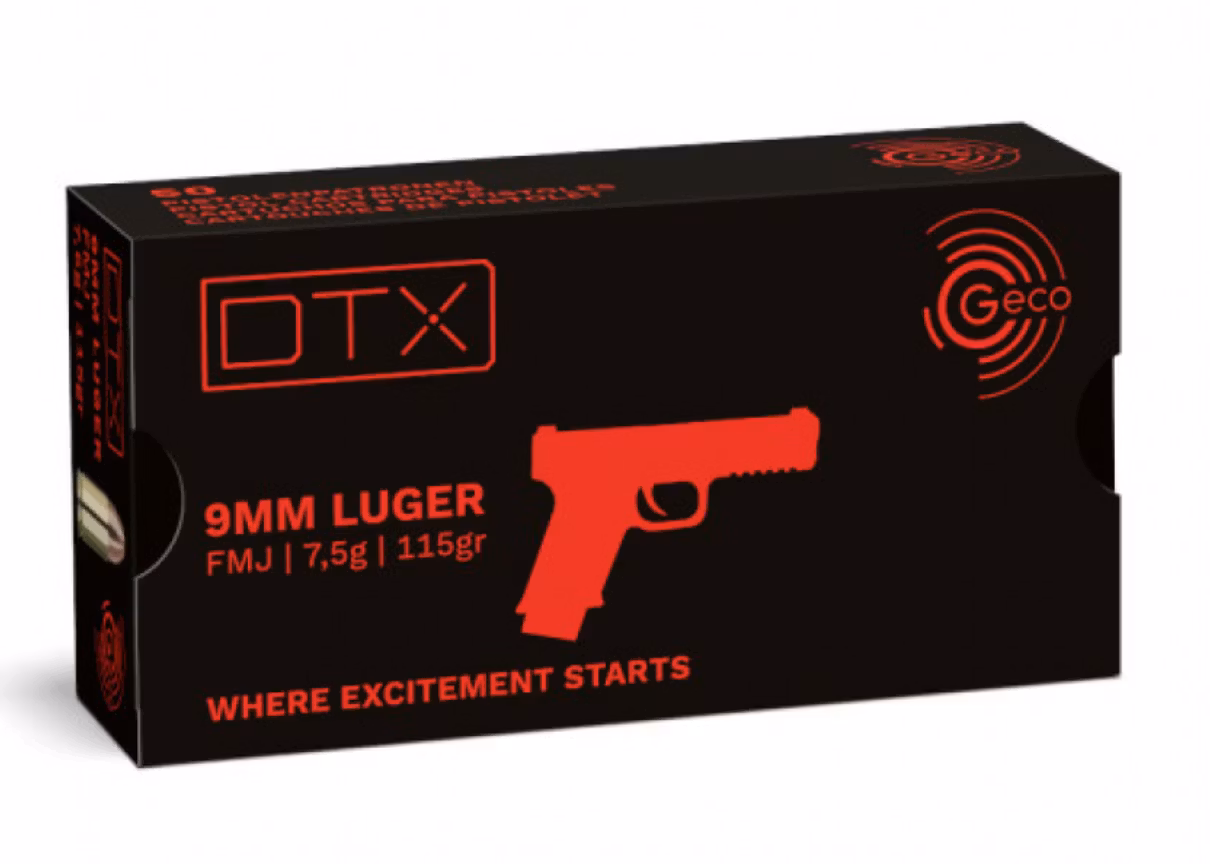 Geco - DTX - 9mm - 7,5g/115gr - 50/ask