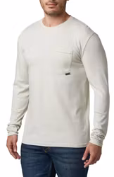 5.11 - Elite Long Sleeve Pocket Tee - Silver Birch (1000)