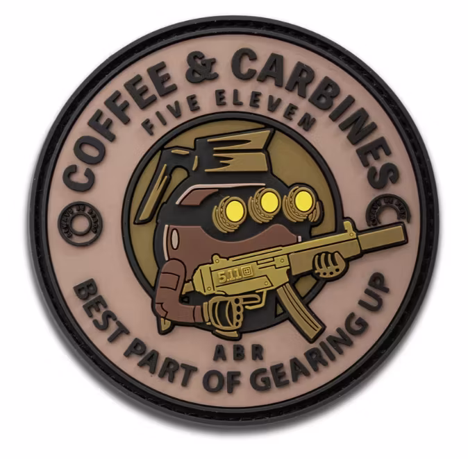 5.11 - Coffee & Carbines Patch - Badlands Tan (956)