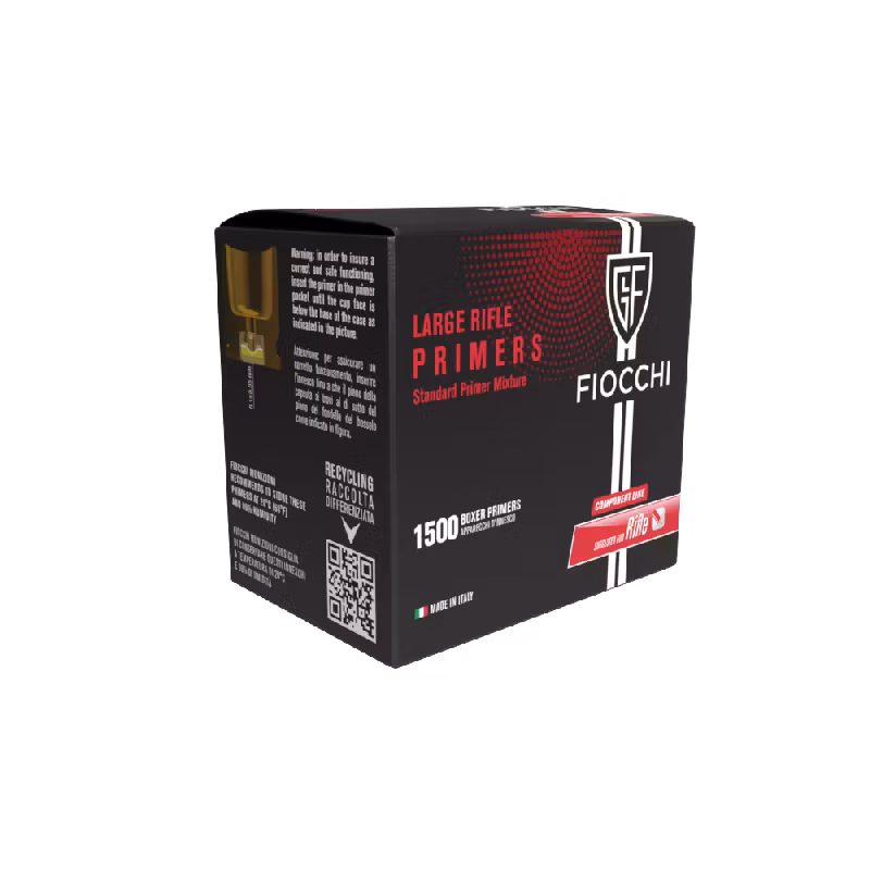 Fiocchi - Large Rifle - Tändhattar - 150 ask