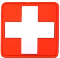 Första Hjälpen - Röd - PVC - Patch