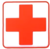 Första Hjälpen - Vit - PVC - Patch