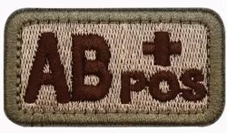 AB + Pos - Grön - Brun  - Patch