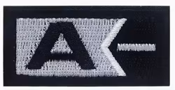A - Neg - Svart- Silver  - Patch