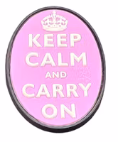 Keep Calm and Carry on - Pink - Patch