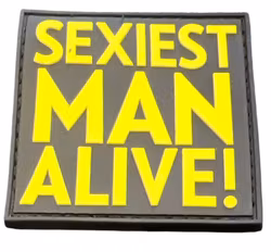 Sexiest man alive - Gul/Svart - Patch