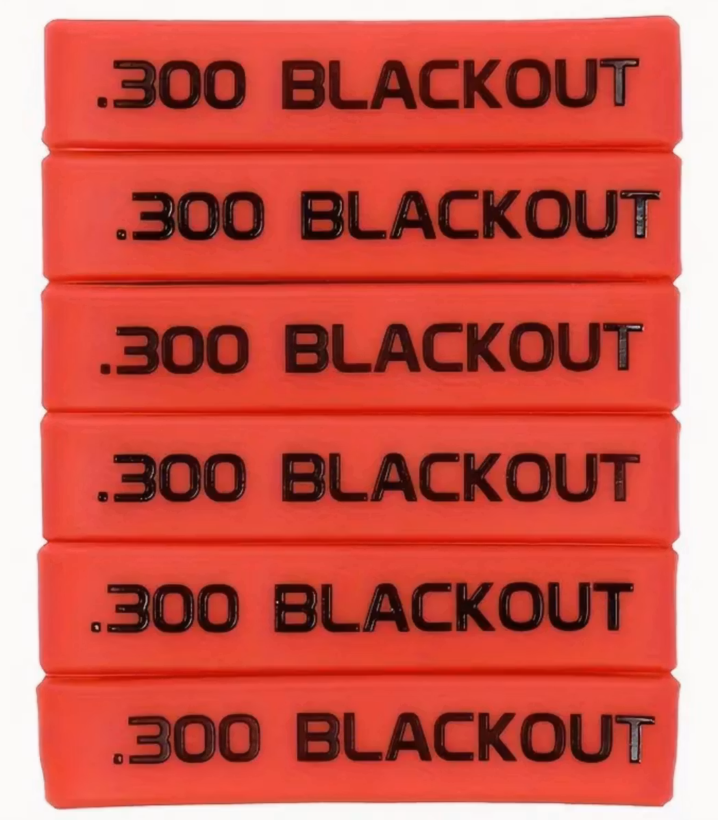 300 Blackout Magasin Markeringsband - Röd - Svart