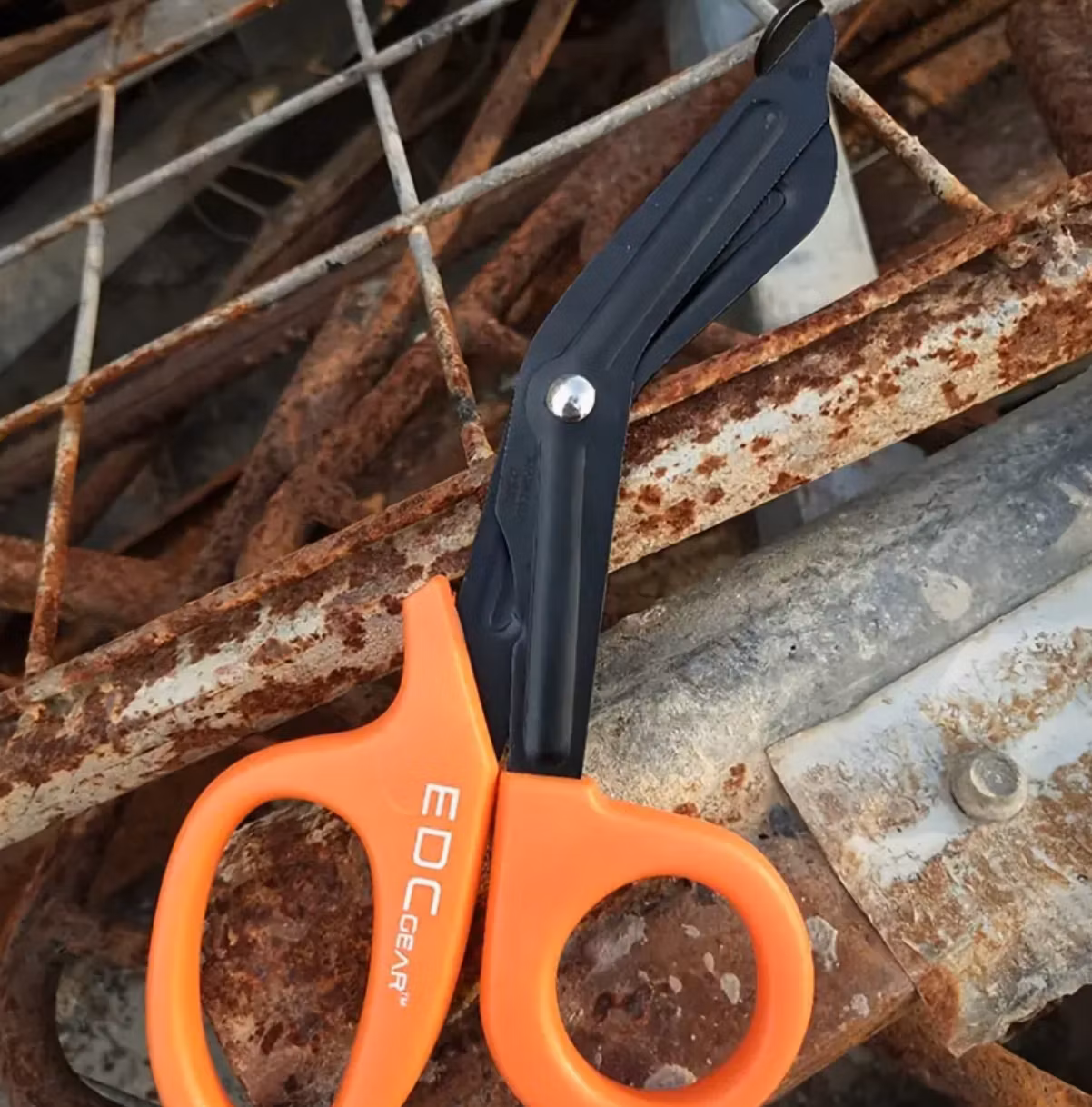Tactical Military EDC Medical Scissors - Orange