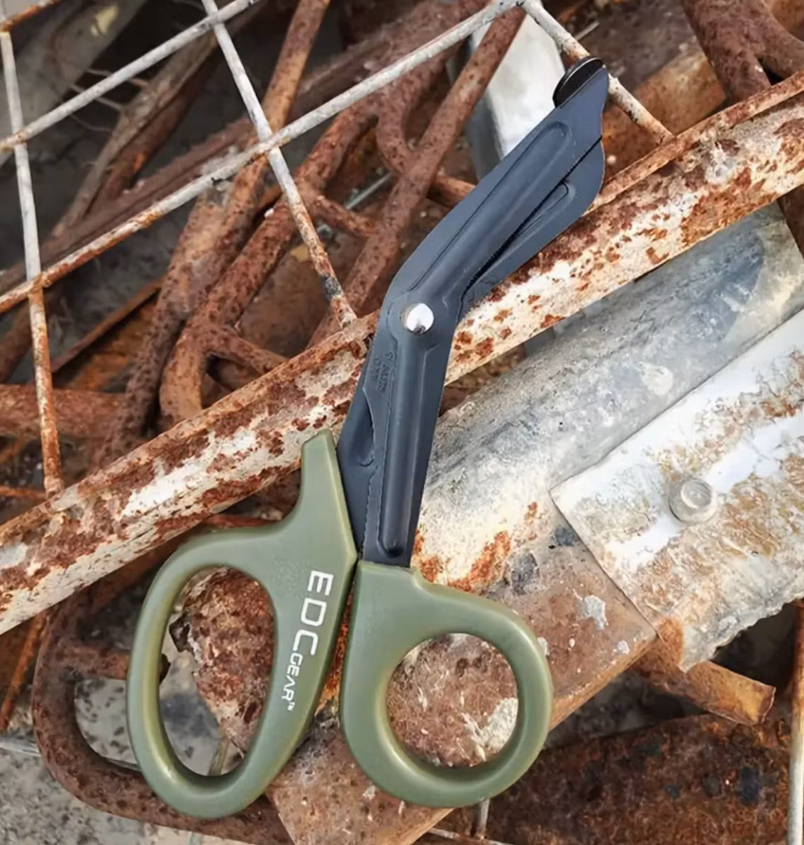 Tactical Military EDC Medical Scissors - Army Green
