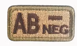 Blodgrupp - AB - Neg - Grön - Brun - Patch