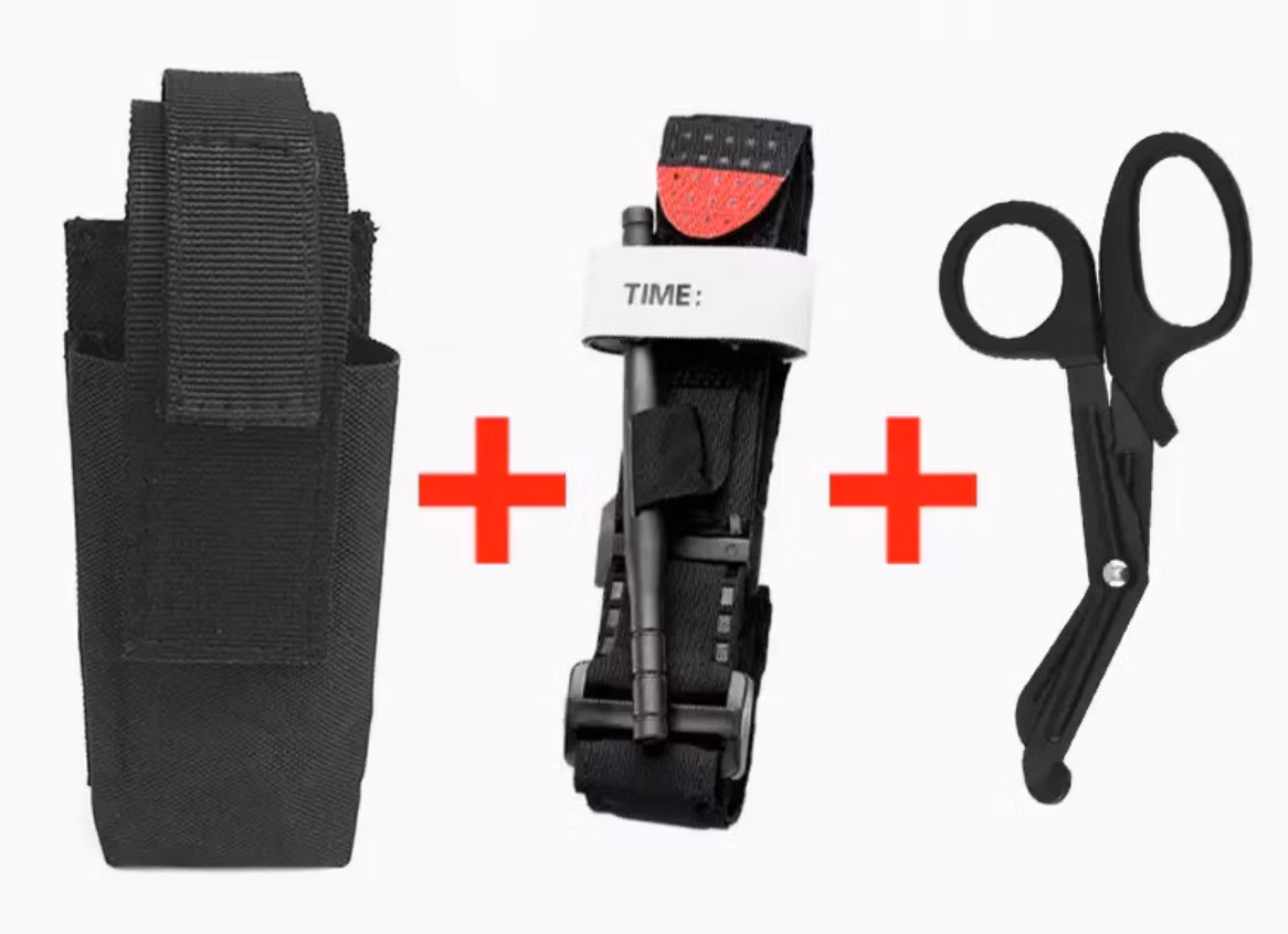 CAT Taktisk Första Hjälpen Kit - Medicinsk Tourniquet - Sax