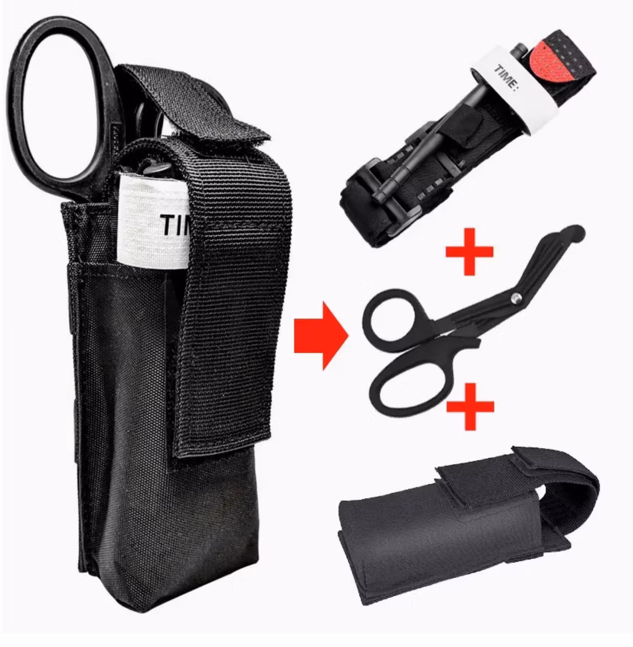 CAT Taktisk Första Hjälpen Kit - Medicinsk Tourniquet - Sax