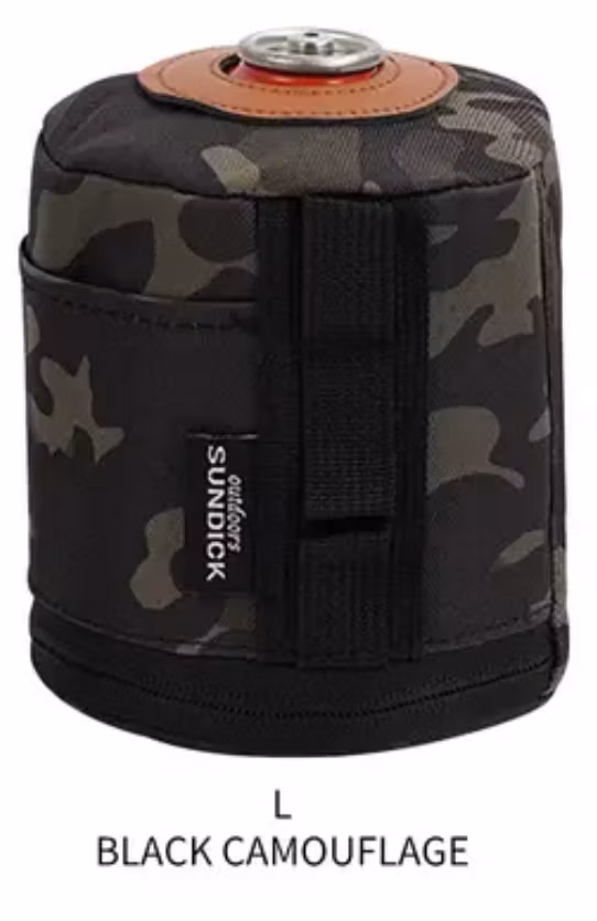 Gastanklock, Gastankhållare Förvaringsväska För Utomhuscamping - Large - Black Camo