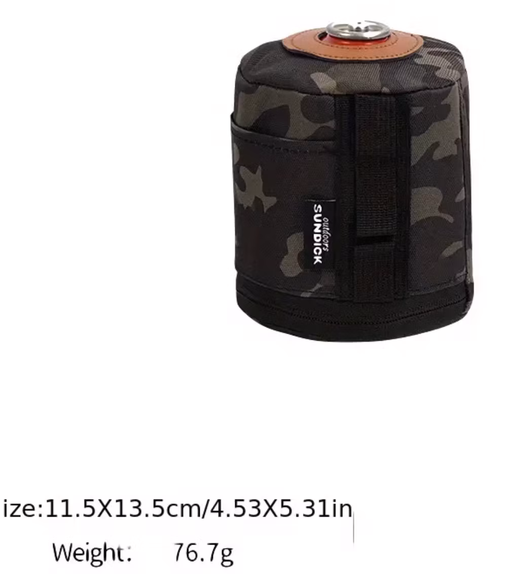 Gastanklock, Gastankhållare Förvaringsväska För Utomhuscamping - Large - Black Camo