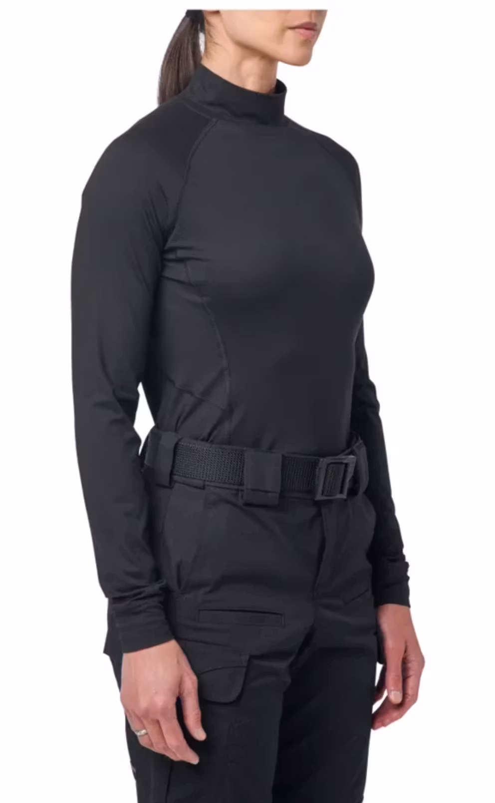 5.11 - Women's Mock Neck Long Sleeve Top - Black (019)