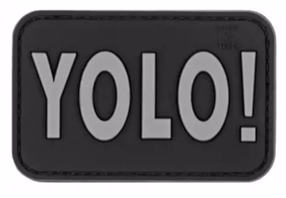 3D Rubber YOLO! - Black