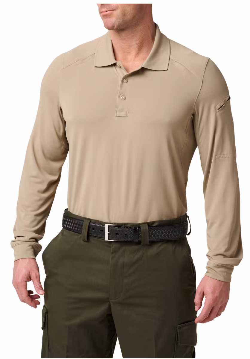 5.11 - Helios Long Sleeve Polo - Silver Tan (160)