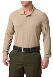 5.11 - Helios Long Sleeve Polo - Silver Tan (160)