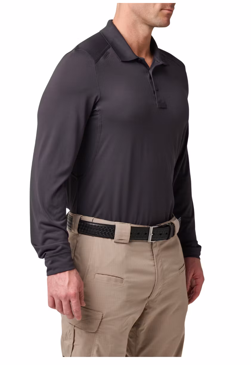5.11 - Helios Long Sleeve Polo - Charcoal (018)