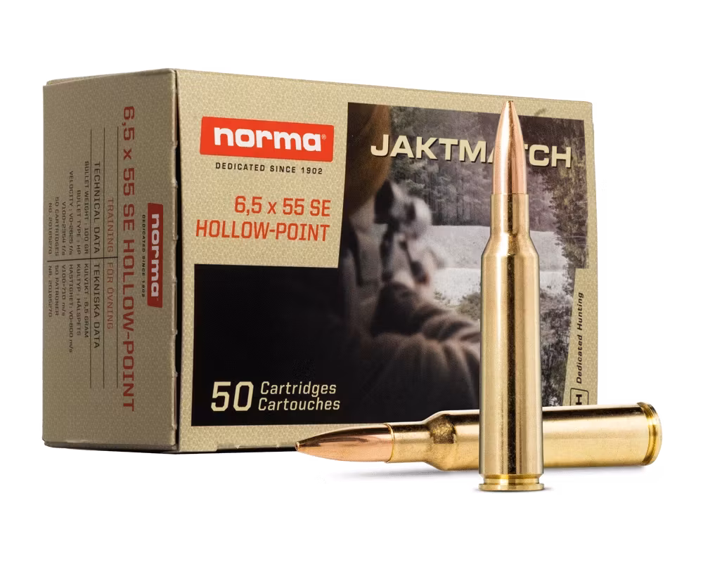 Norma - Jaktmatch - 6,5x55 - Hollow-point - 100gr  - 50/ask
