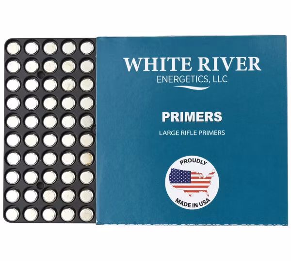 White River Energetics - Large Rifle Primers - 100/ask