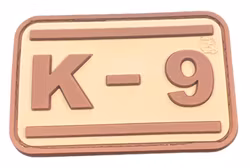 K-9 - Brown - Patch - Pvc