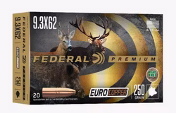 Federal - Euro Copper Ammo 9.3x62 - 250gr - 20/Box