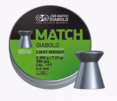 JSB - Green Match Diabolo - Pistol 4,51mm - 0,500g - 500st