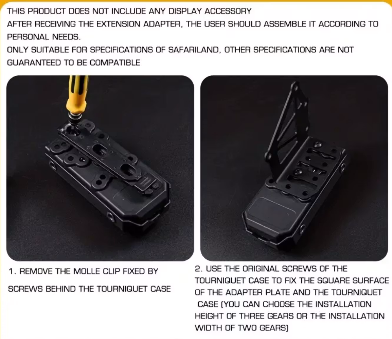 Metal Modular Taktisk hölsteradapter - QLS-förlängningsadapter