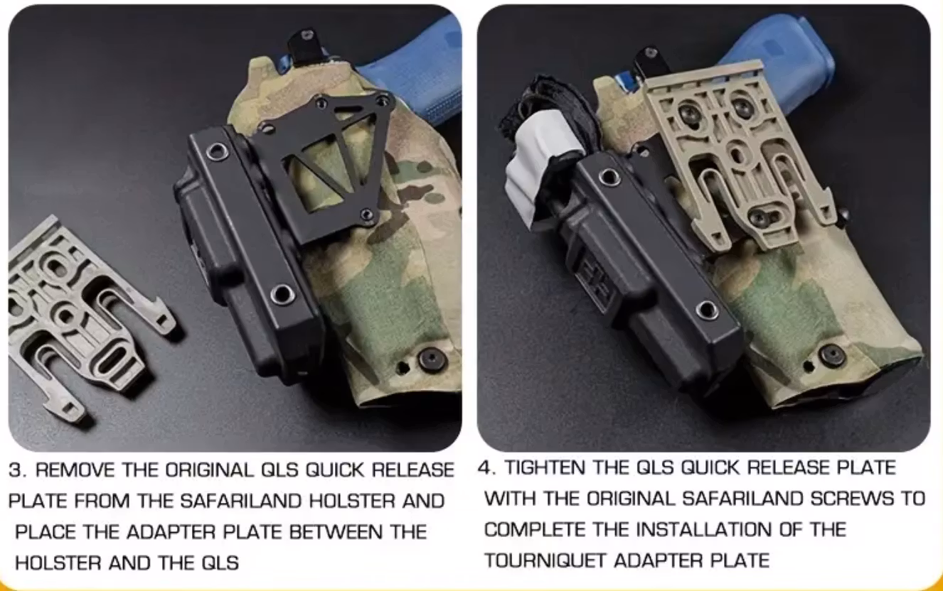 Metal Modular Taktisk hölsteradapter - QLS-förlängningsadapter