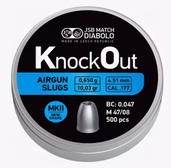 JSB - KO Slugs MKII - 4,51mm - 0,650g - 500st
