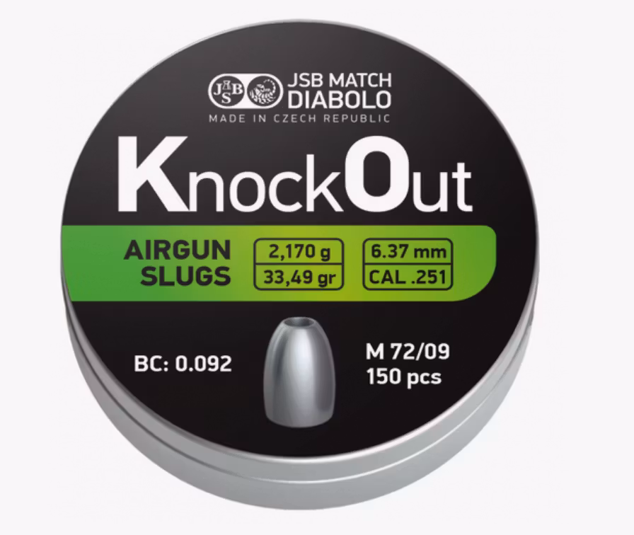 JSB - KO Slugs - 6,37mm (0.251) - 2,170 - 150st