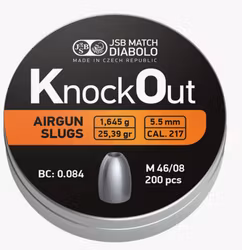 JSB - KO Slugs - 5,51mm - 1,645g - 200st