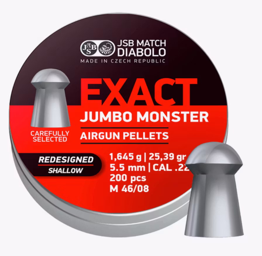 JSB - Exact Jumbo Monster Redesigned Shallow - 5,52mm - 1,645g - 200st