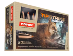 Norma - .222 Rem - Tipstrike varmint - 3,6g / 55gr - 20/ask