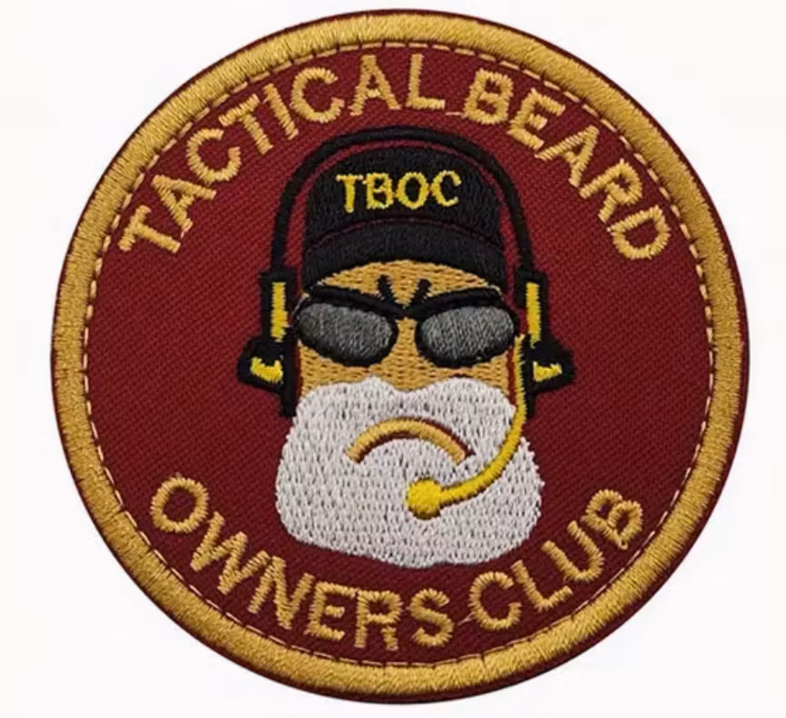 Tactical Beard Owners Club - Röd - Patch